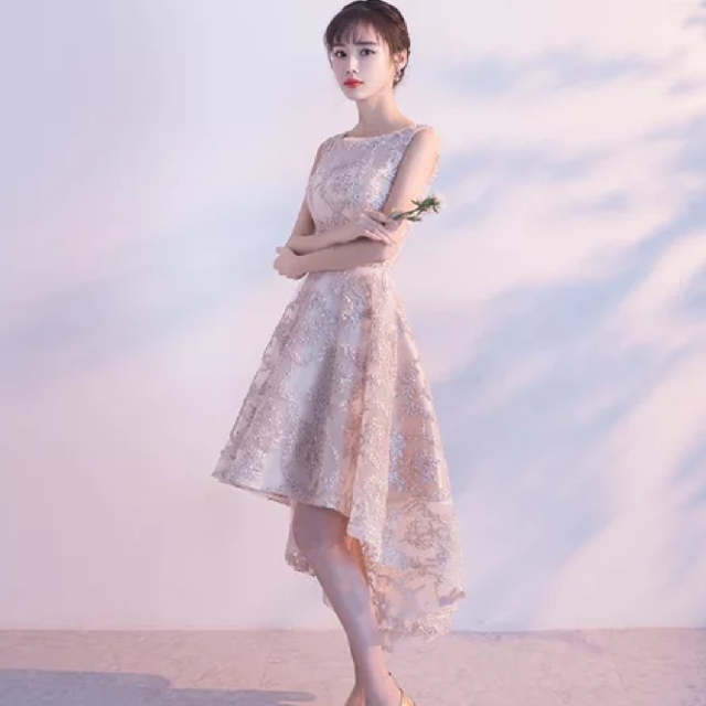 Short front best sale long tail dress