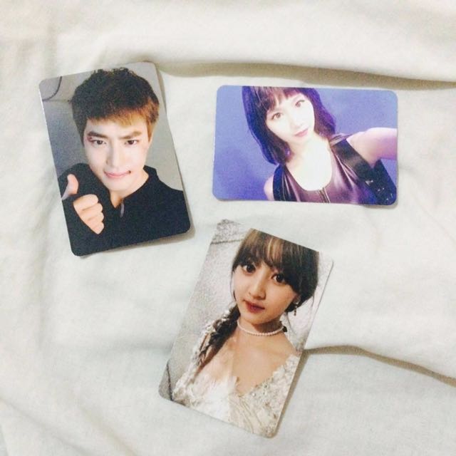 Random Photocards Exo Suho Twice Jihyo And Sana Hobbies Toys Memorabilia Collectibles K Wave On Carousell
