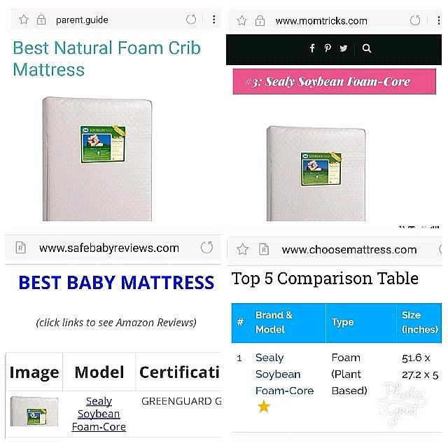 Sealy Soybean Foam Core Infant Baby Cot Mattress Babies