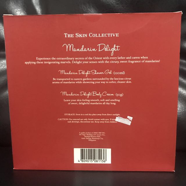 Shower Set The Skin Collectives (Category: Bath) located in Manila. Submitted by djstoree (Listing ID 116528239, Image 2). Description: 1 avail onhand Exp is 2018.