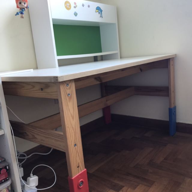 Study table with shelf, Furniture & Home Living, Furniture, Tables