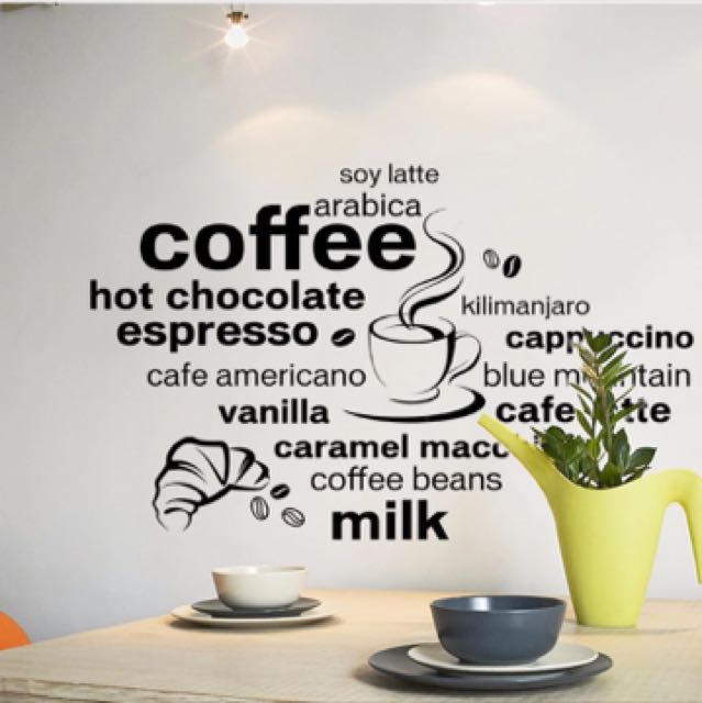 Stylish Design Coffee Cafe Wall Decals Wallpaper Furniture Home Decor On Carousell Stylish Design Coffee Cafe Wall Decals Wallpaper Furniture Home Decor On Carousell