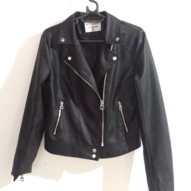 Terranova Leather Jacket, Women's Fashion, Coats, Jackets and Outerwear