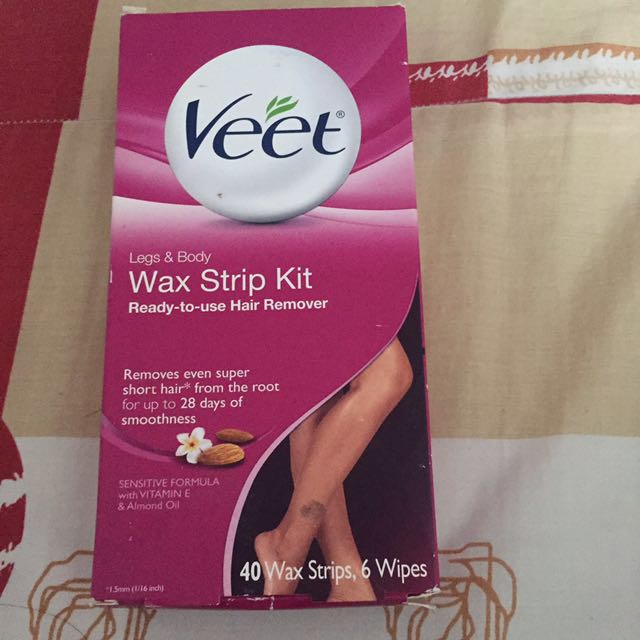 Veet Wax Strip Kit Ready to use Hair Remover, Beauty & Personal Care