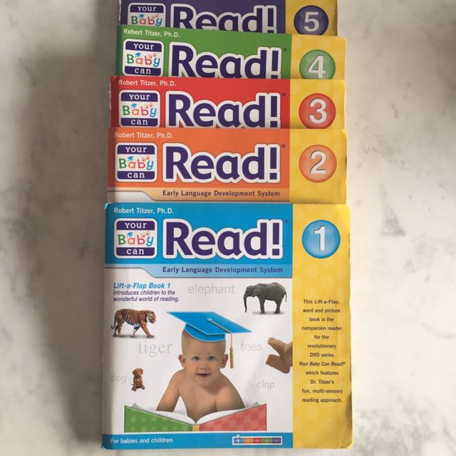 Your Baby Can Read Early Language Development System Lift a Flap Books 1 to 5 for sale online 