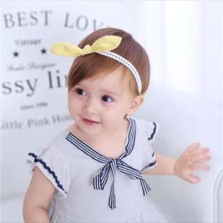 Yellow ribbon headband