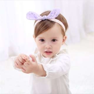 Purple ribbon headband
