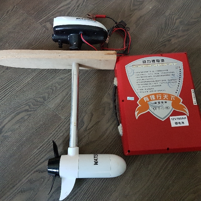 24lbs Thrust WaterSnake Trolling motor w/12v100ah lithium battery