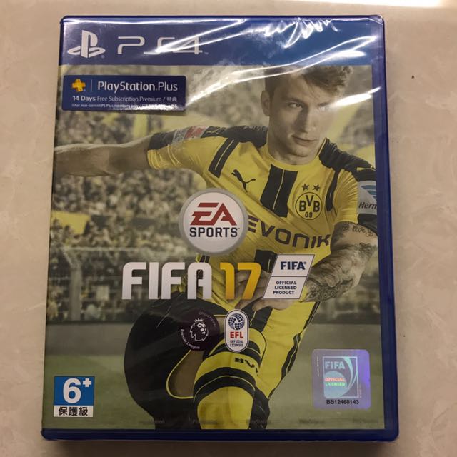 全新未拆袋ps4 Fifa 17 遊戲機 遊戲機裝飾配件 Carousell