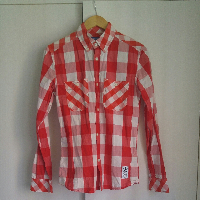 adidas checkered shirt
