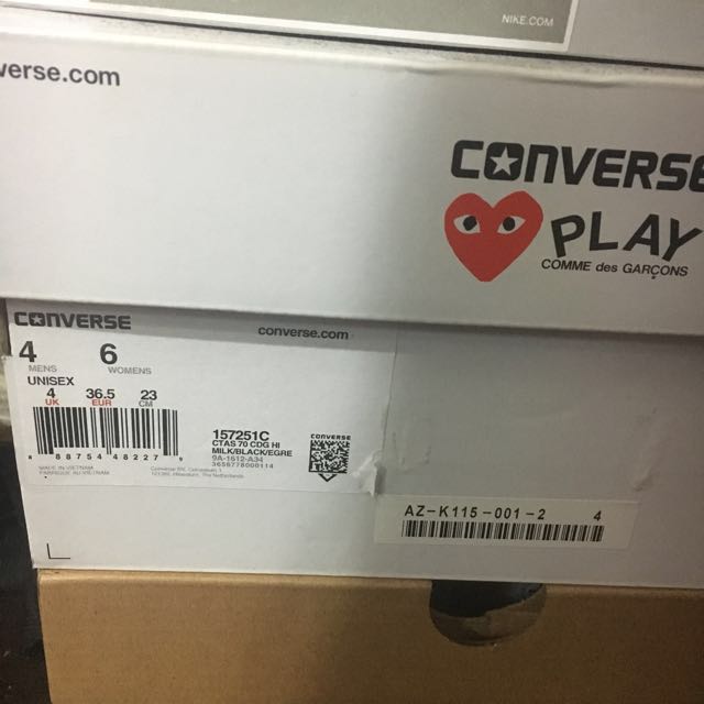 cdg shoe box
