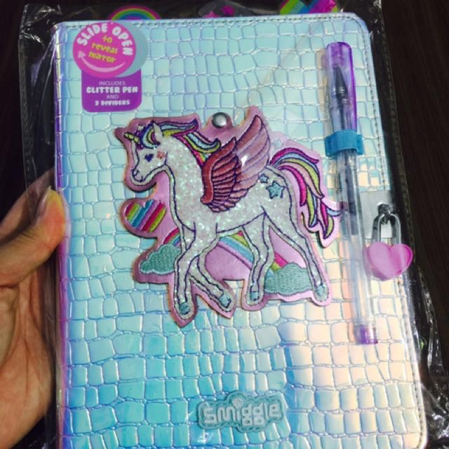 Brand New Smiggle Unicorn Diary Books Stationery Stationery On