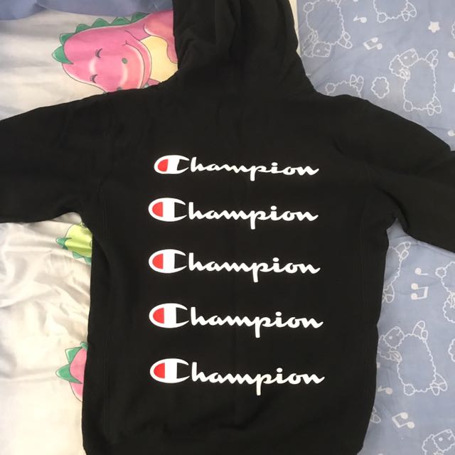 champion back print hoodie