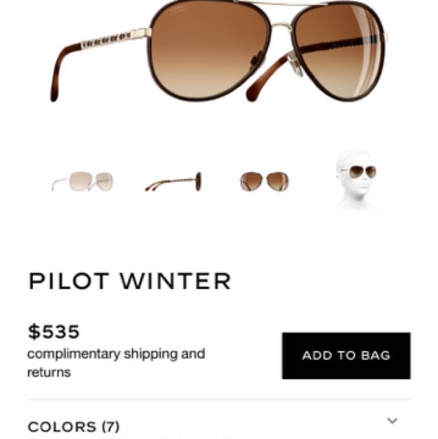 Chanel Winter Fall Sunglasses Women S Fashion Accessories On