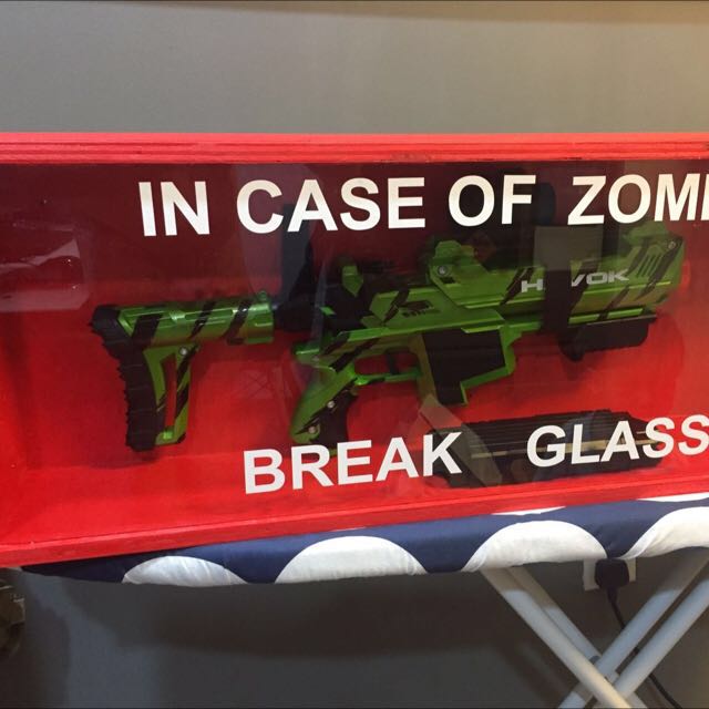 Collector's Item in Case of Zombies Break Glass box , Halloween