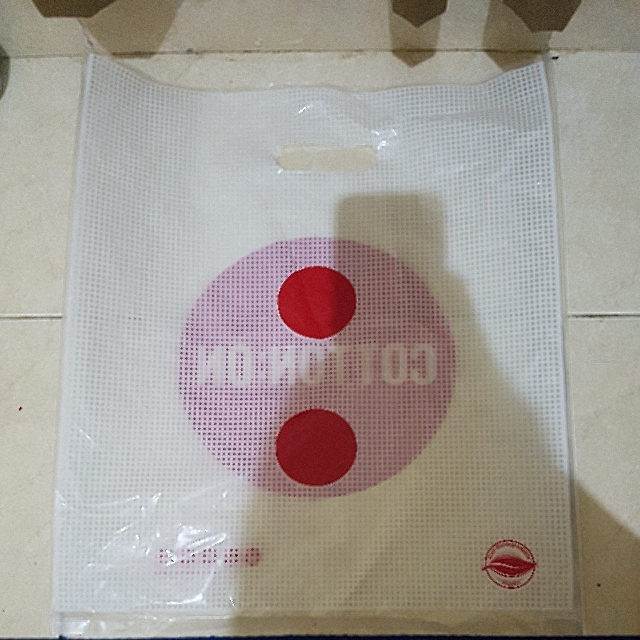 Cotton on plastic bag online