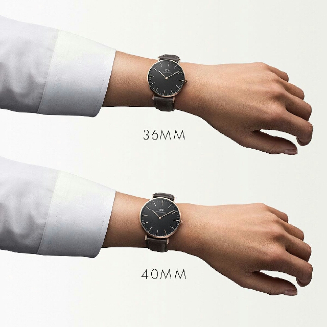 Daniel wellington classic deals black bristol 36mm