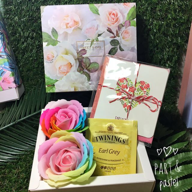 Floral Themed Gift Box Package The Rainbow Happiness Iv Bulletin Board Looking For On Carousell