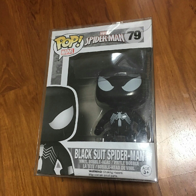Funko POP Black suit Spider Man, Hobbies & Toys, Toys & Games on Carousell