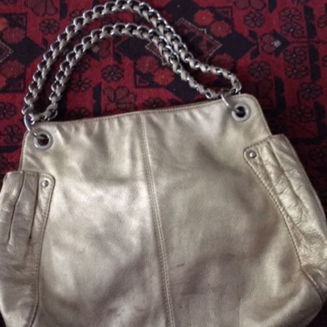 oroton gold bag