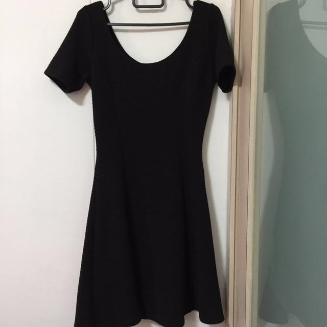 divided h&m black dress