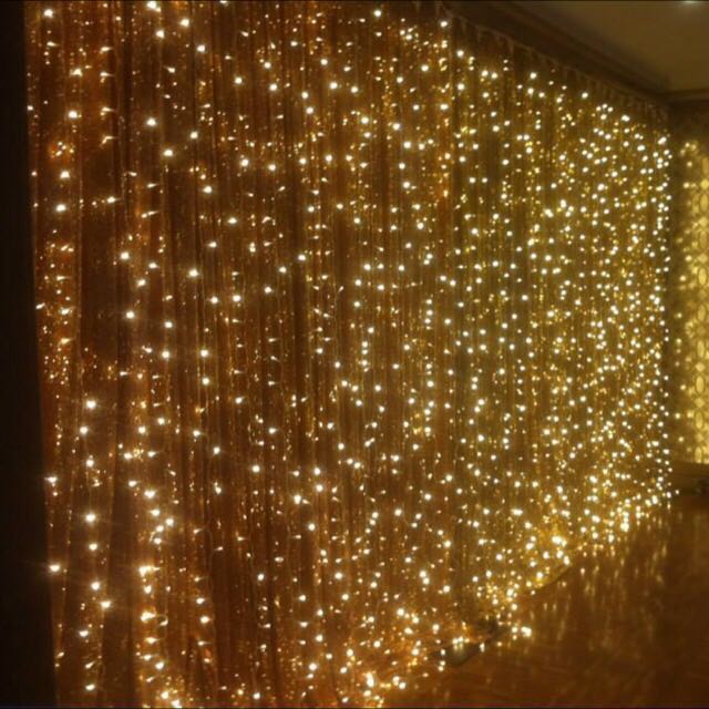 Instock 3x3 Curtain Fairy Lights Design Craft Others On Carou Photo