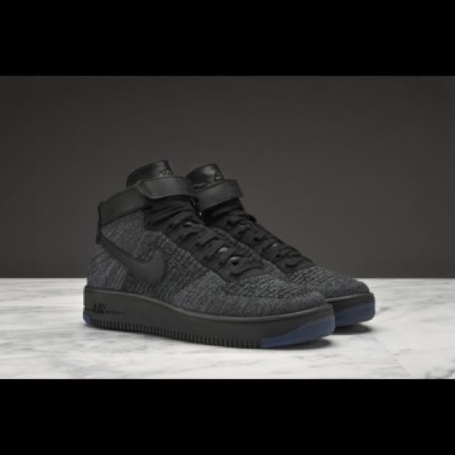 air force flyknit black