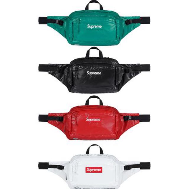 white supreme waist bag