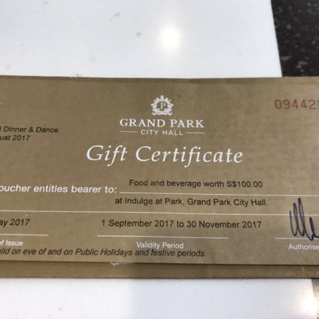 100 f&b voucher, Tickets & Vouchers, Vouchers on Carousell