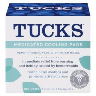 Tucks Medicated Hemorrhoidal Cooling Pads 100's