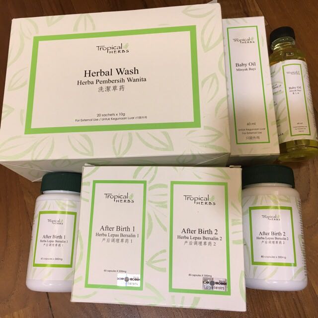 New After Birth 1 2 Amway Tropical Herbs Confinement Herbs Babies Kids Maternity On Carousell