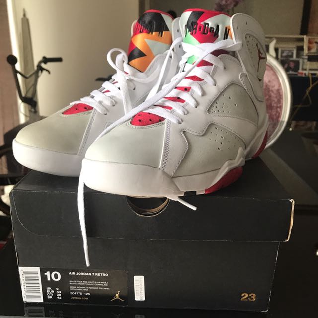 AJ7 Retro Hare Jordan, Men's Fashion, Footwear, Sneakers on Carousell