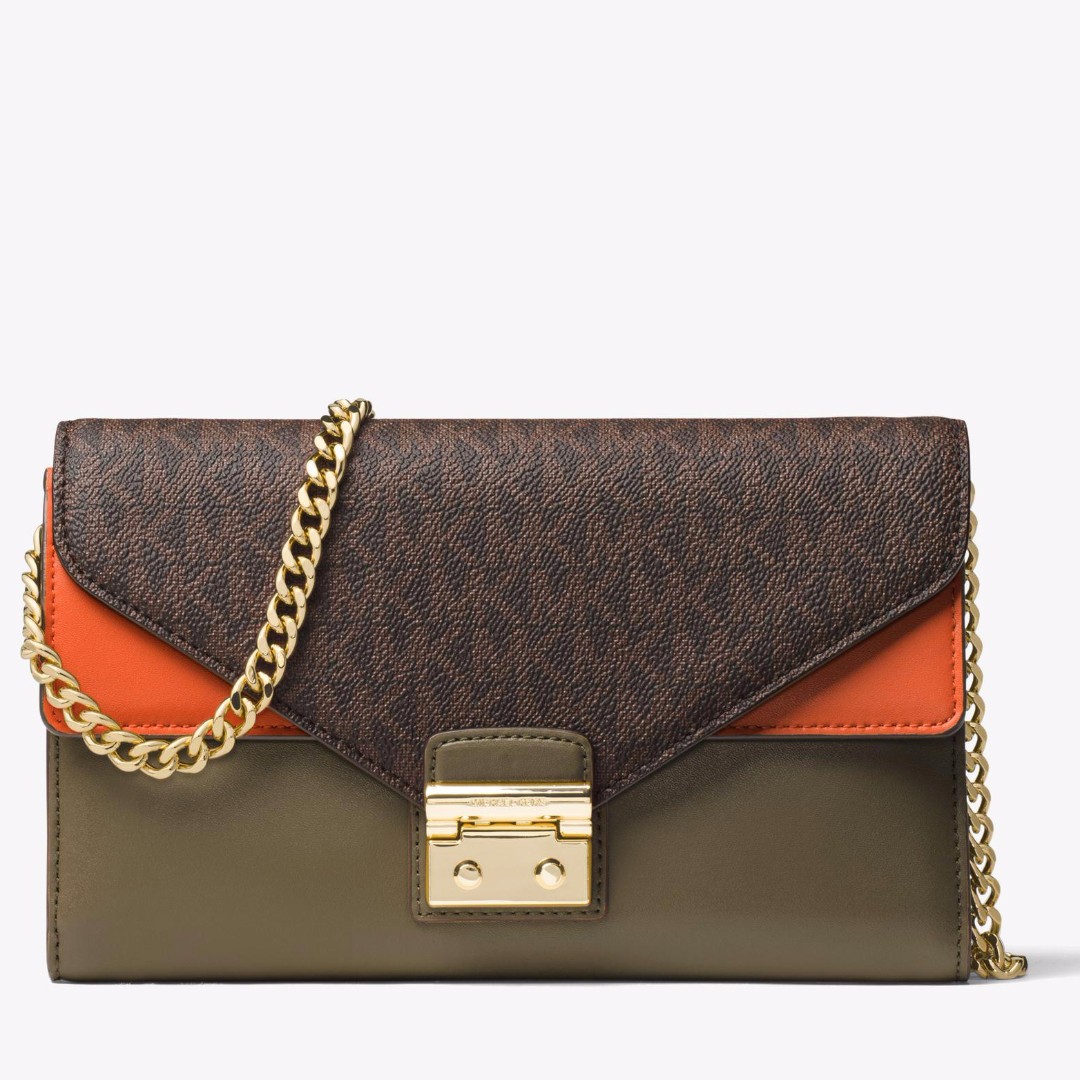 michael kors orange crossbody bag