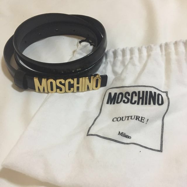Ladies moschino belt hot sale