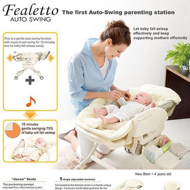 Combi auto swing high chair discount