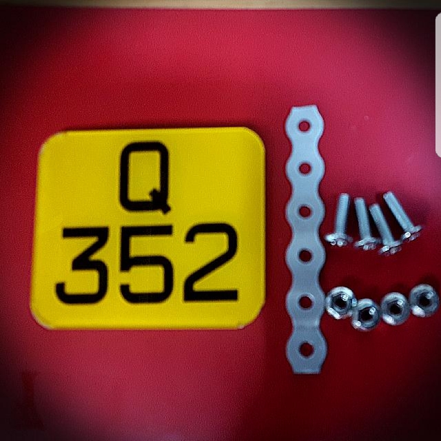 Ebike Scooter Number Plate LTA plate, Motorcycles, Motorcycle