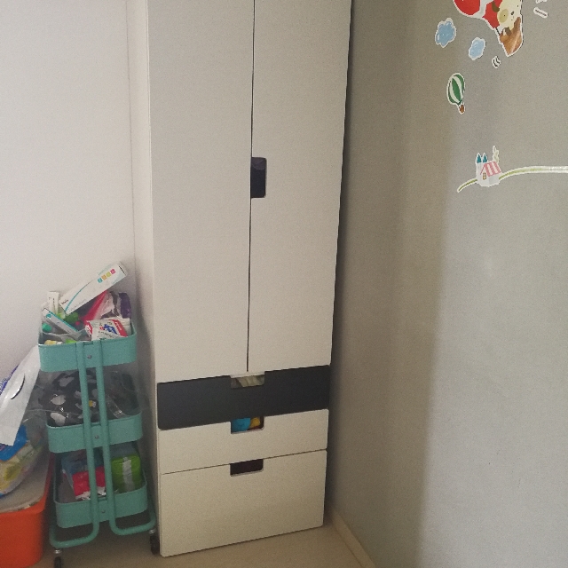 Ikea Kids Stuva Wardrobe Black White Furniture Shelves Drawers