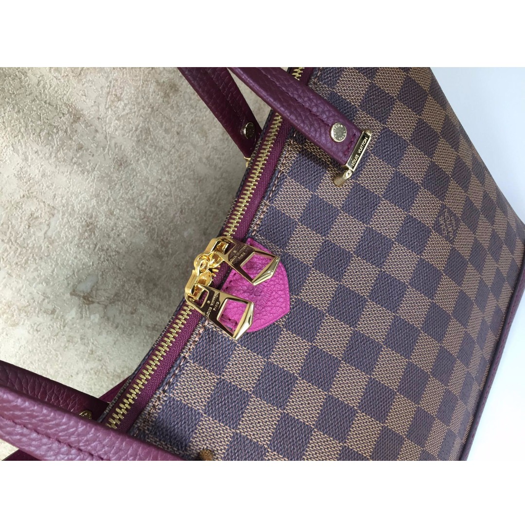 Louis Vuitton Damier Ebene Hyde Park Fuchsia 