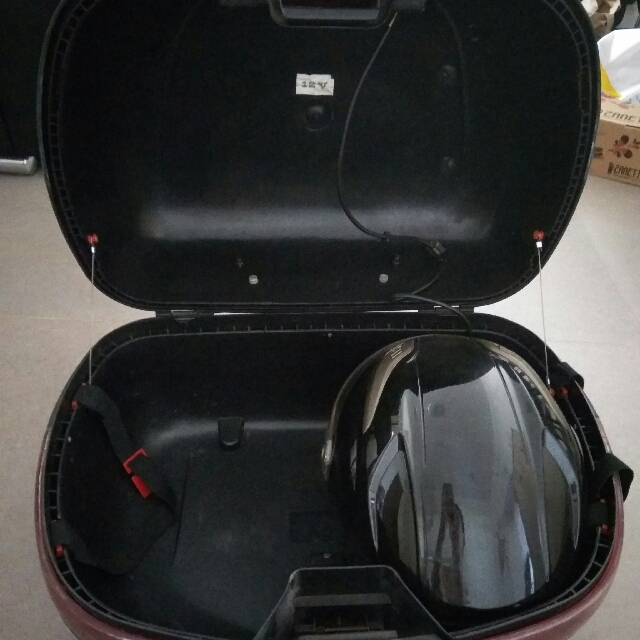 Motorcycle top box (Zeus Z48L), Motorcycles, Motorcycle Accessories on Carousell