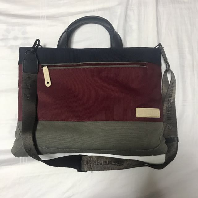 samsonite red sling bag