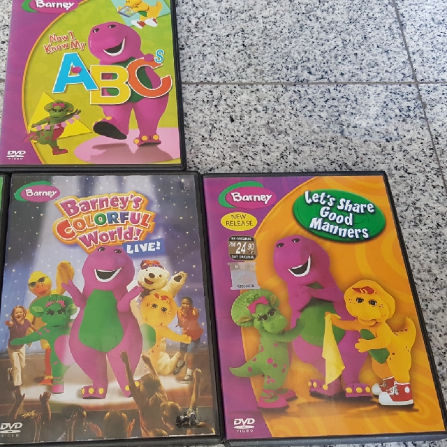 Set Of 4 Barney DVDs, Hobbies & Toys, Music & Media, CDs & DVDs on ...