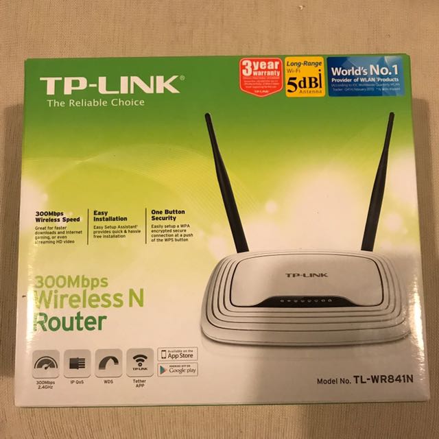 Tp Link Tl Wr841n 300mbps Wireless N Router Electronics Computer Parts Accessories On Carousell