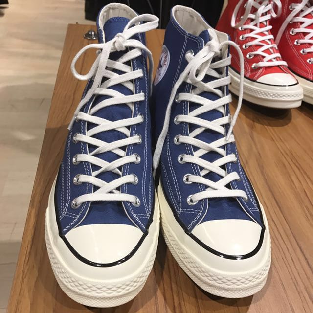 降價 1970 三星標converse 藍色高筒 他的時尚 鞋子在旋轉拍賣