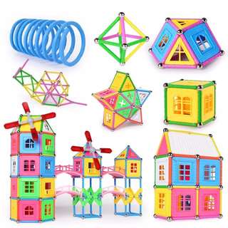 創意磁力棒拼接益智積木 磁力積木 積木 親子玩具