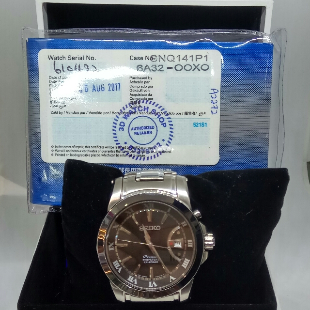 Seiko Premier Perpetual Calendar 6A32-00X0, Men's Fashion, Watches &  Accessories, Watches on Carousell
