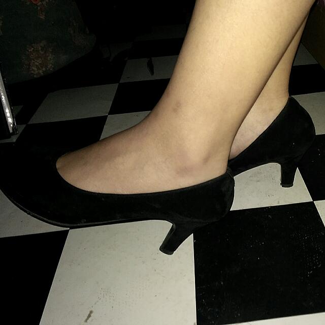 5cm black heels