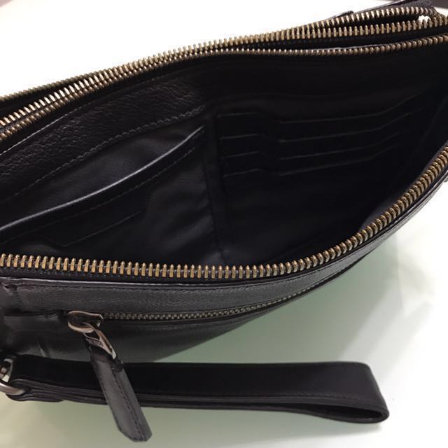 Tumi double zip envelope clutch online