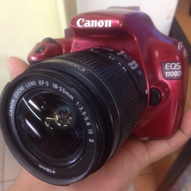 canon 1100d kit warna merah