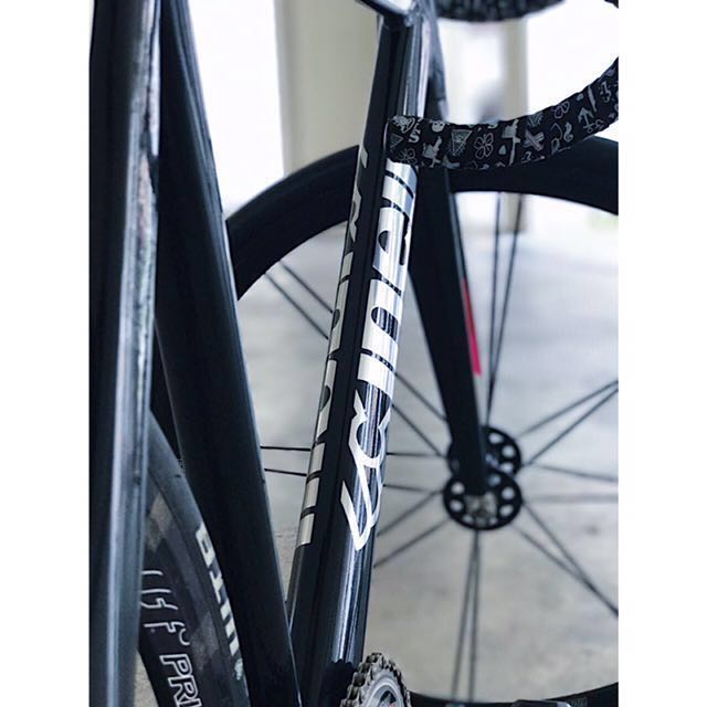 Cinelli Mash 2015 (Category: Bicycles) located in Singapore. Submitted by brxydennnnchua (Listing ID 126544708, Image 3). Description: Cinelli Mash 2015 Frameset No dents no scratch Only a few paint chips Condition: 9/10 Size 57 Pm me for more info 😊 #fixie#notorious#mavic#ellipse#hplusson#hed#aerospoke#sram#crankset#frameset#3T#dropbar#vittoria#gatorskin#aventon#cinelli#skream#unknown#colossi#stix#pias#pinarello#engine11#aerosprint#visp#leader#