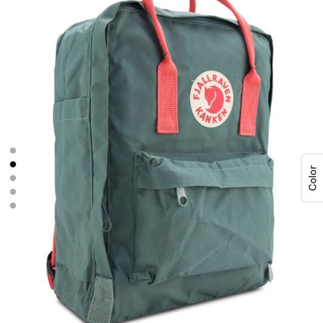 Fjallraven kanken frost green and peach pink new arrivals